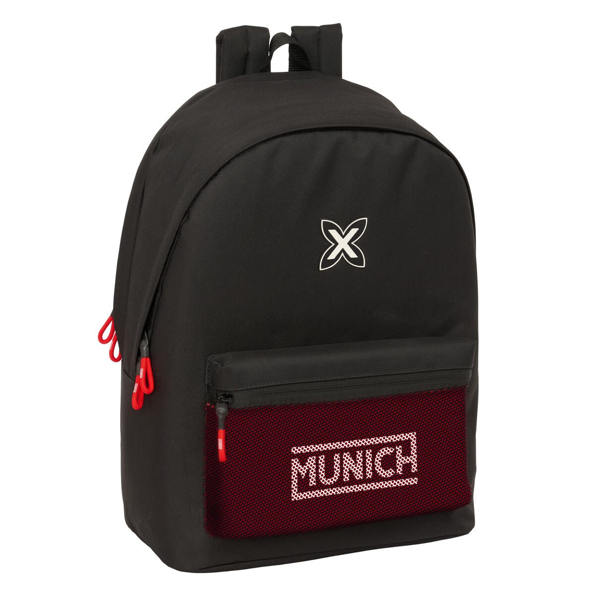 Zaino Scuola Munich +usb munich Nero 31 x 44 x 18 cm