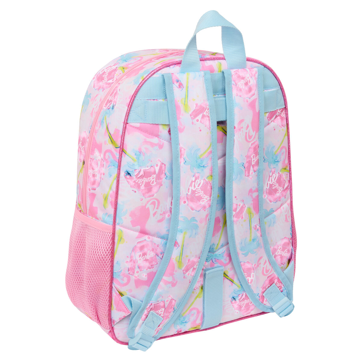Zaino Scuola Barbie Painterly Rosa Blu cielo 33 x 42 x 14 cm - Image 3