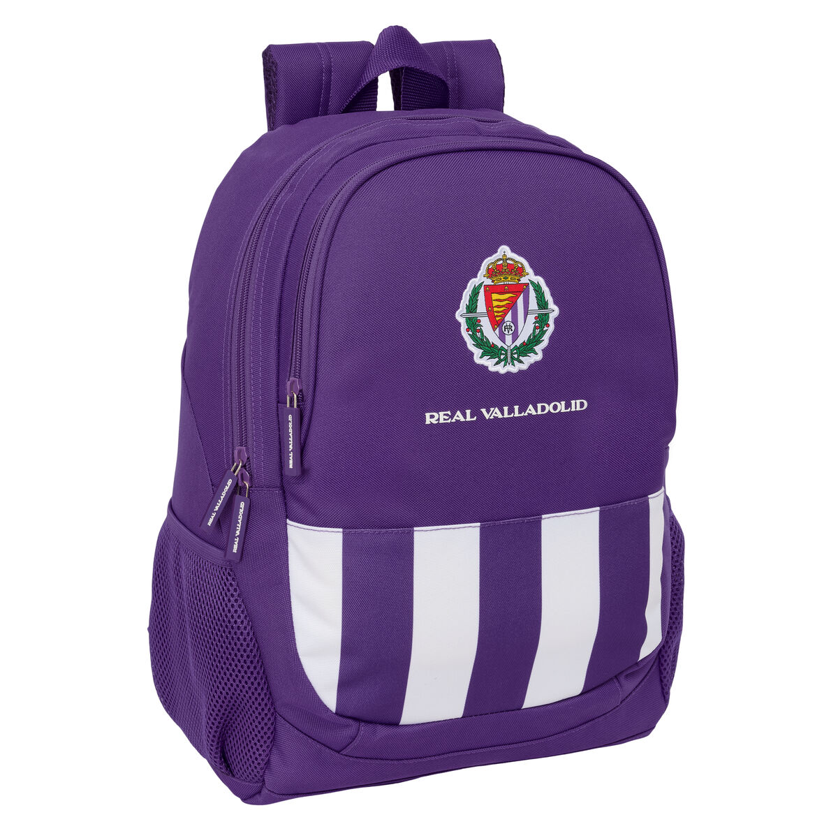 Zaino Scuola Real Valladolid C.F. Bianco Viola 32 x 44 x 16 cm