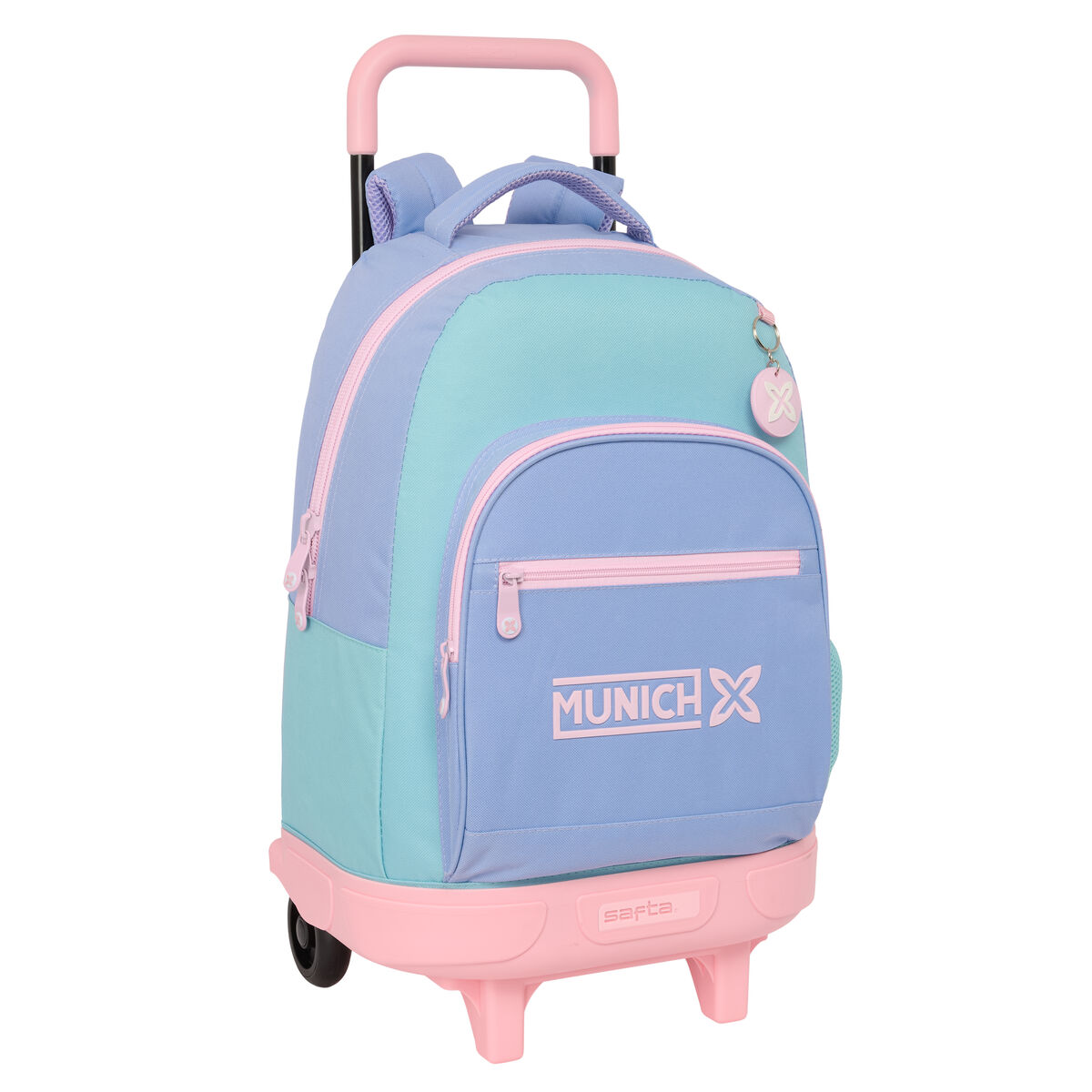Trolley per la Scuola Munich Mellow Azzurro Rosa Blu cielo 33 x 45 x 22 cm