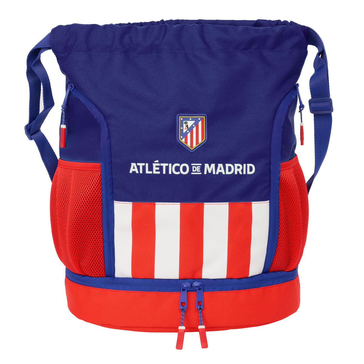 Zainetto con Cordini Atlético Madrid Azzurro Bianco Rosso 35 x 40 x 1 cm