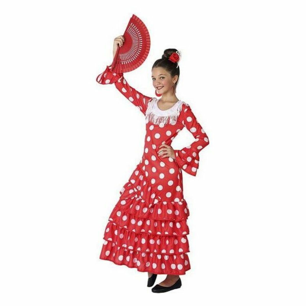 Costume per Bambini Sivigliana Rosso Taglia:3-4 Anni