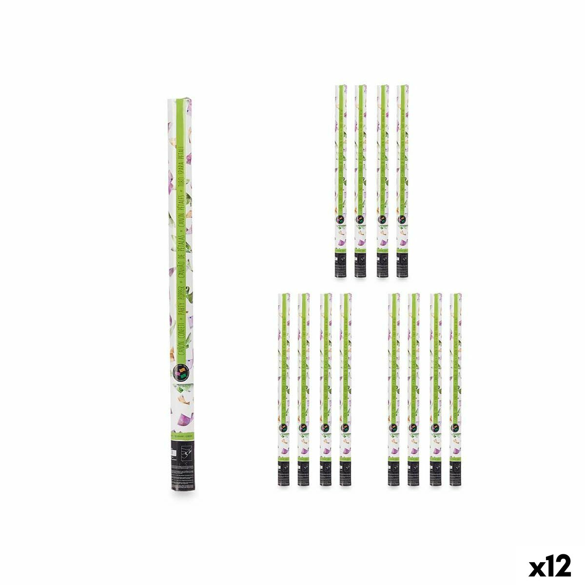 Cannone di coriandoli Multicolore Carta Cartone 5 x 78,5 x 5 cm (12 Unità)