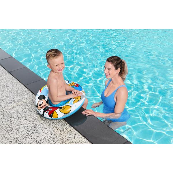Bestway Flotatore Gonfiabile Disney Mickey & Friends D56 cm +3 a 6 Anni Spiaggia e Piscina 91004 - Image 3