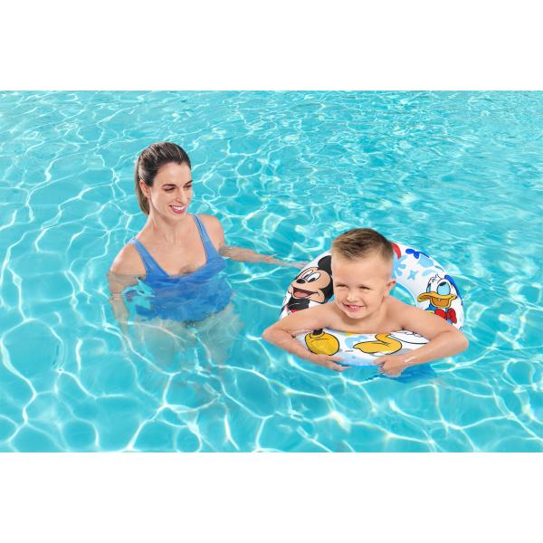 Bestway Flotatore Gonfiabile Disney Mickey & Friends D56 cm +3 a 6 Anni Spiaggia e Piscina 91004 - Image 4