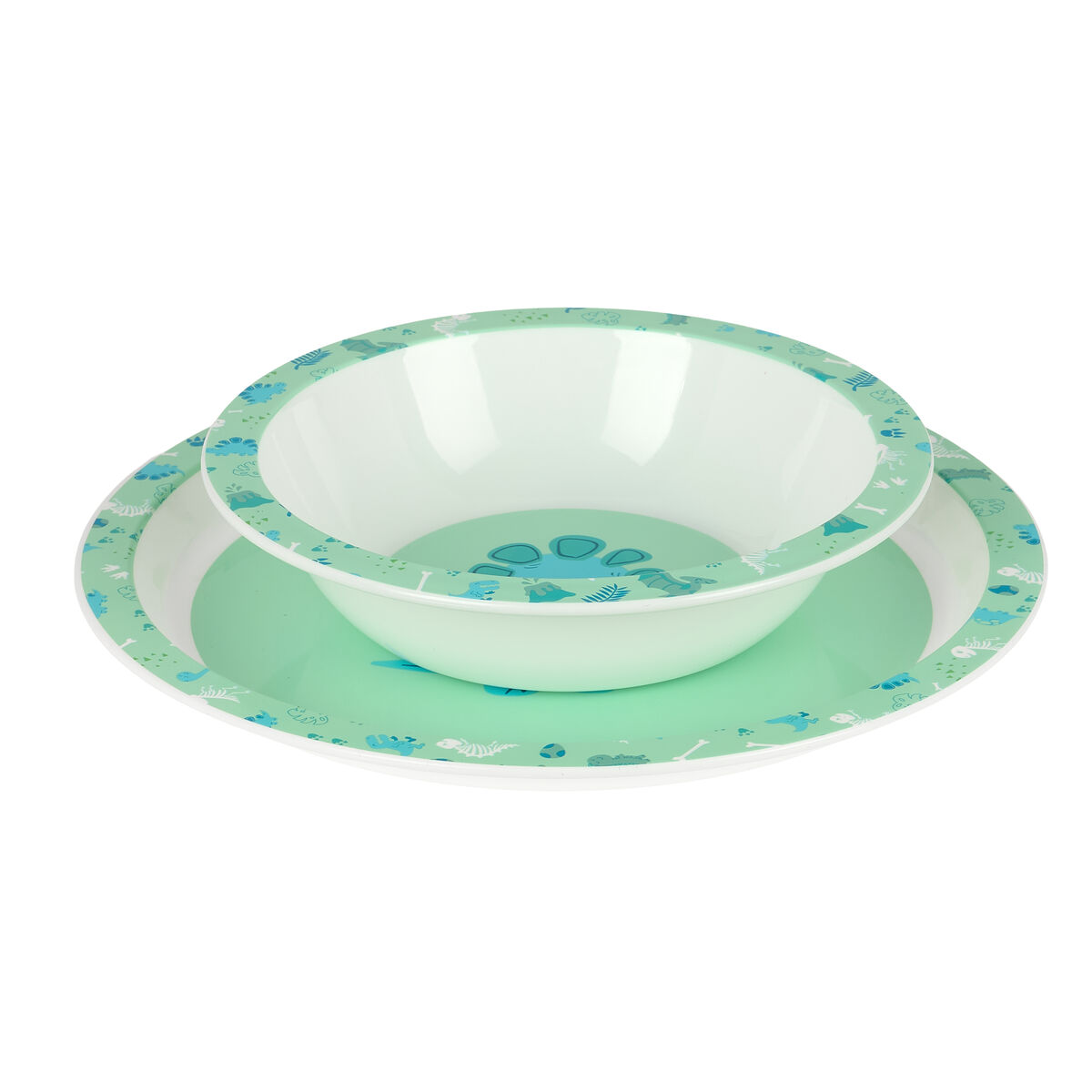 Set di stoviglie per bambini Safta Dino Poliestere 26 x 26 x 9 cm - Image 6