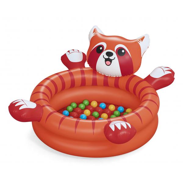 Bestway Piscina Bolas Gonfiabile Panda 107x94x58 cm +2 Anni Interno e Giardino 52702