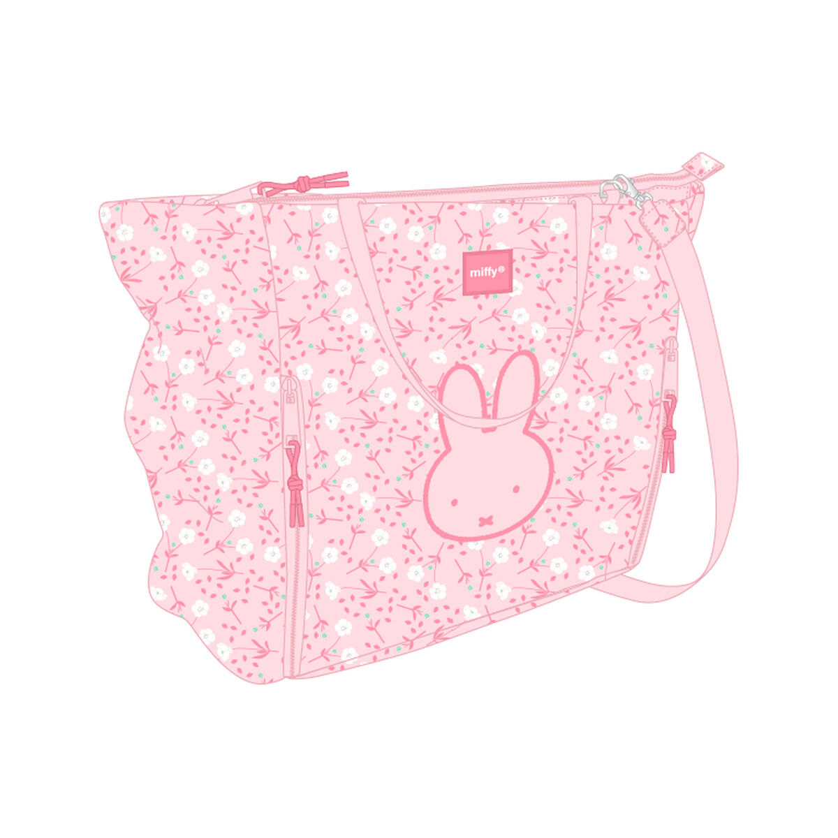 Valigetta per Portatile Miffy Flores 40 x 31 x 17 cm