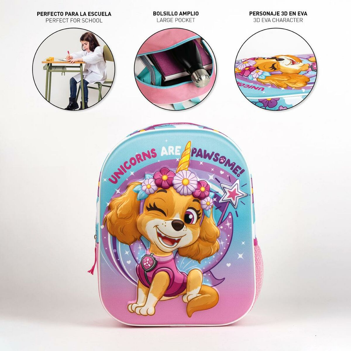Zaino Scuola The Paw Patrol Rosa 25,0 x 31,0 x 10,0 cm - Image 5