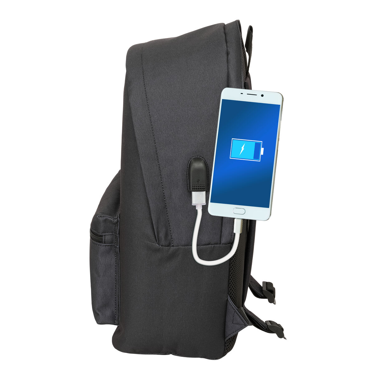 Zaino per Portatile Harper & Neyer +usb harper & neyer Nero 31 x 44 x 18 cm - Image 3