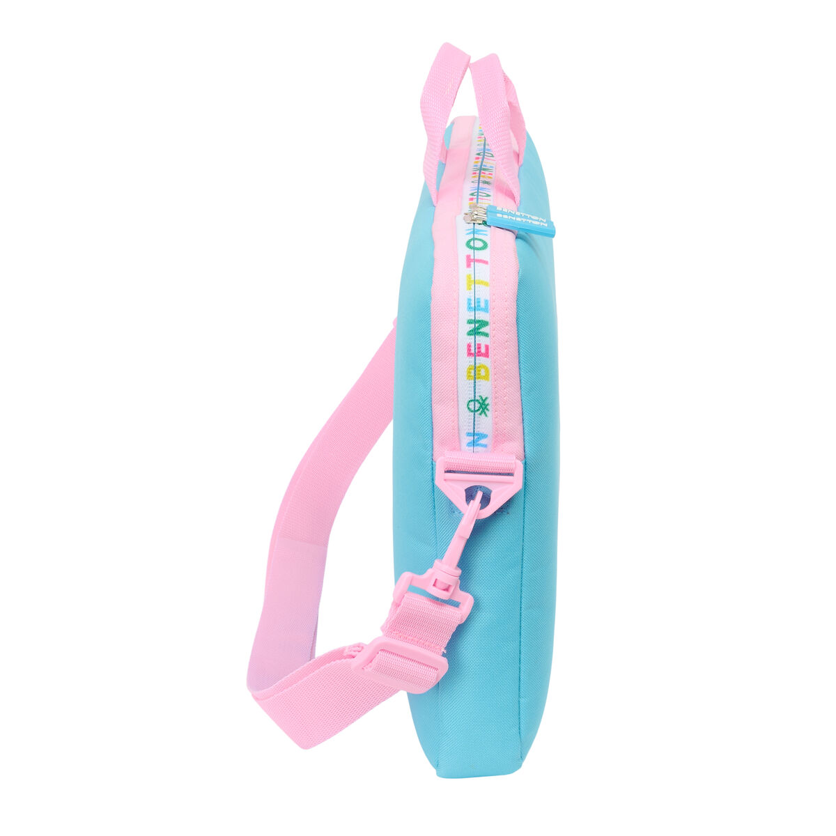 Valigetta per Portatile Benetton Unique Rosa Turchese 40 x 27 x 4 cm - Image 3