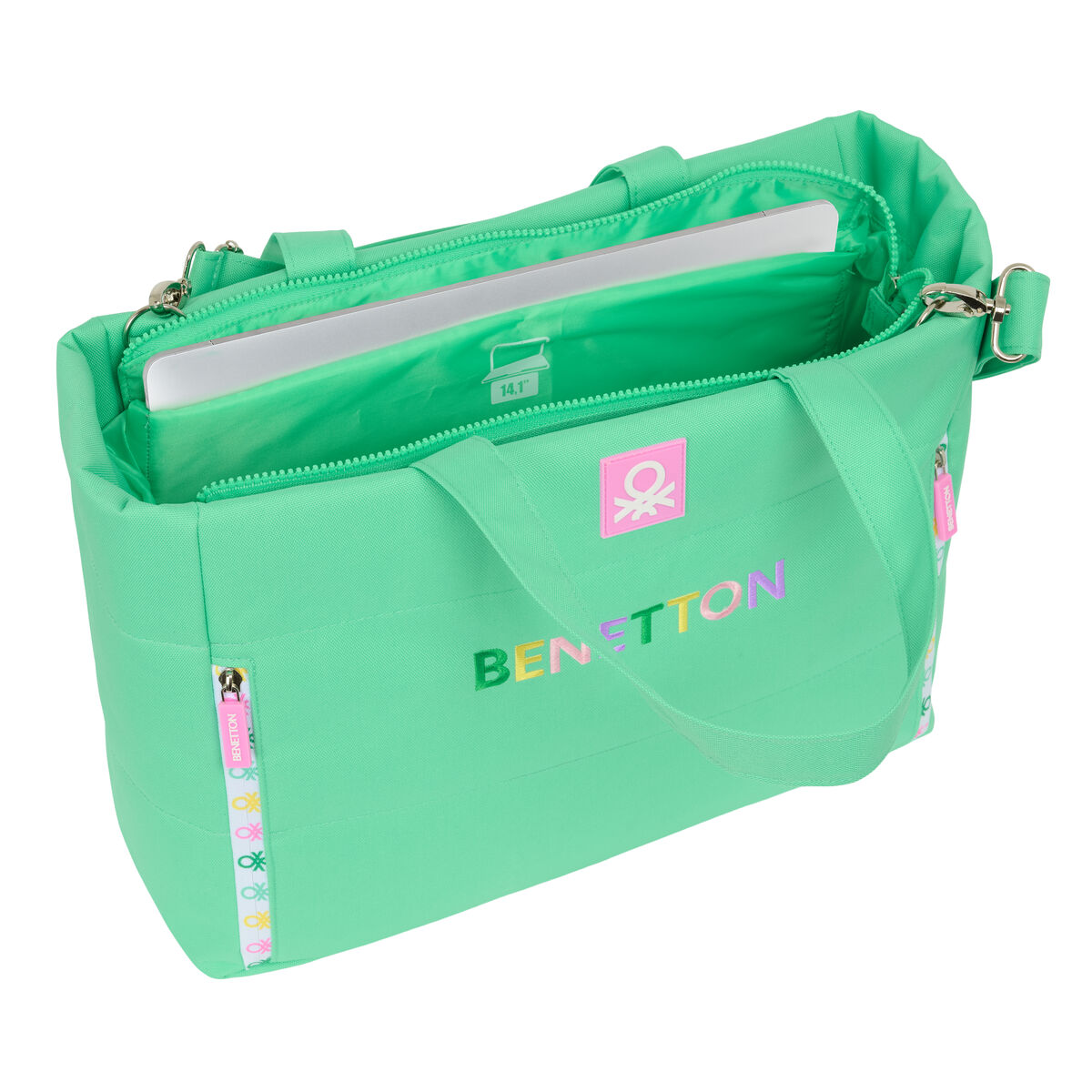 Valigetta per Portatile Benetton Mint 40 x 31 x 17 cm - Image 5