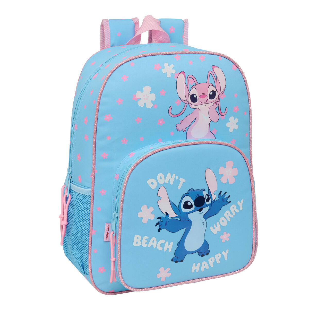 Zaino Scuola Lilo & Stitch Happy Blu cielo 33 x 42 x 14 cm