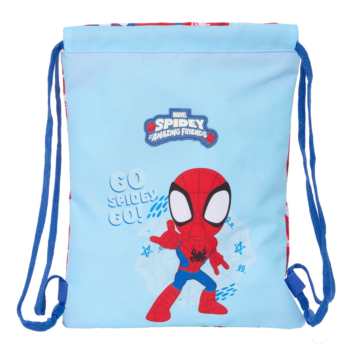 Zainetto con Cordini Spider-Man Rescue Azzurro Rosso 26 x 34 x 1 cm