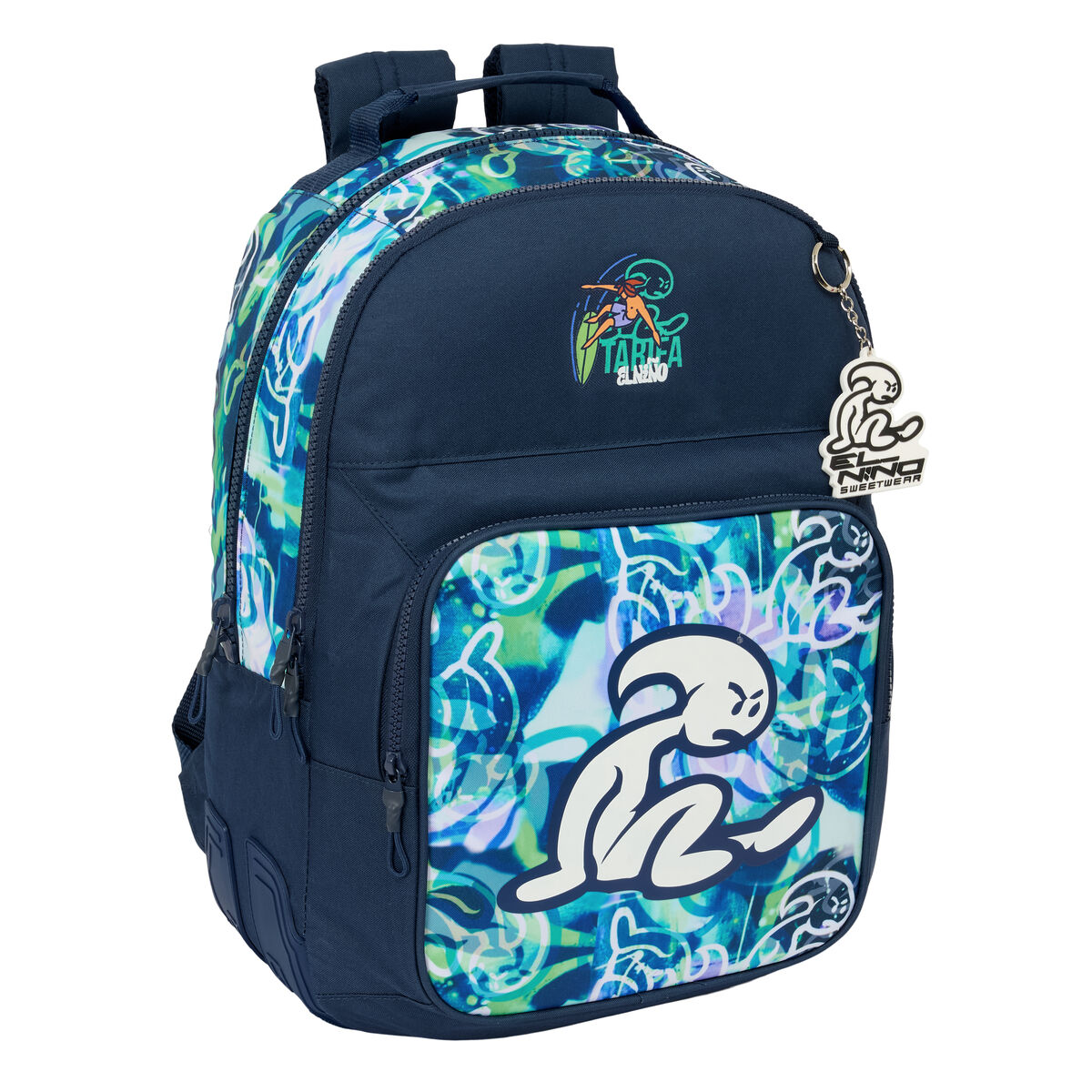 Zaino Scuola El Niño Kook Blu Marino 32 x 42 x 15 cm