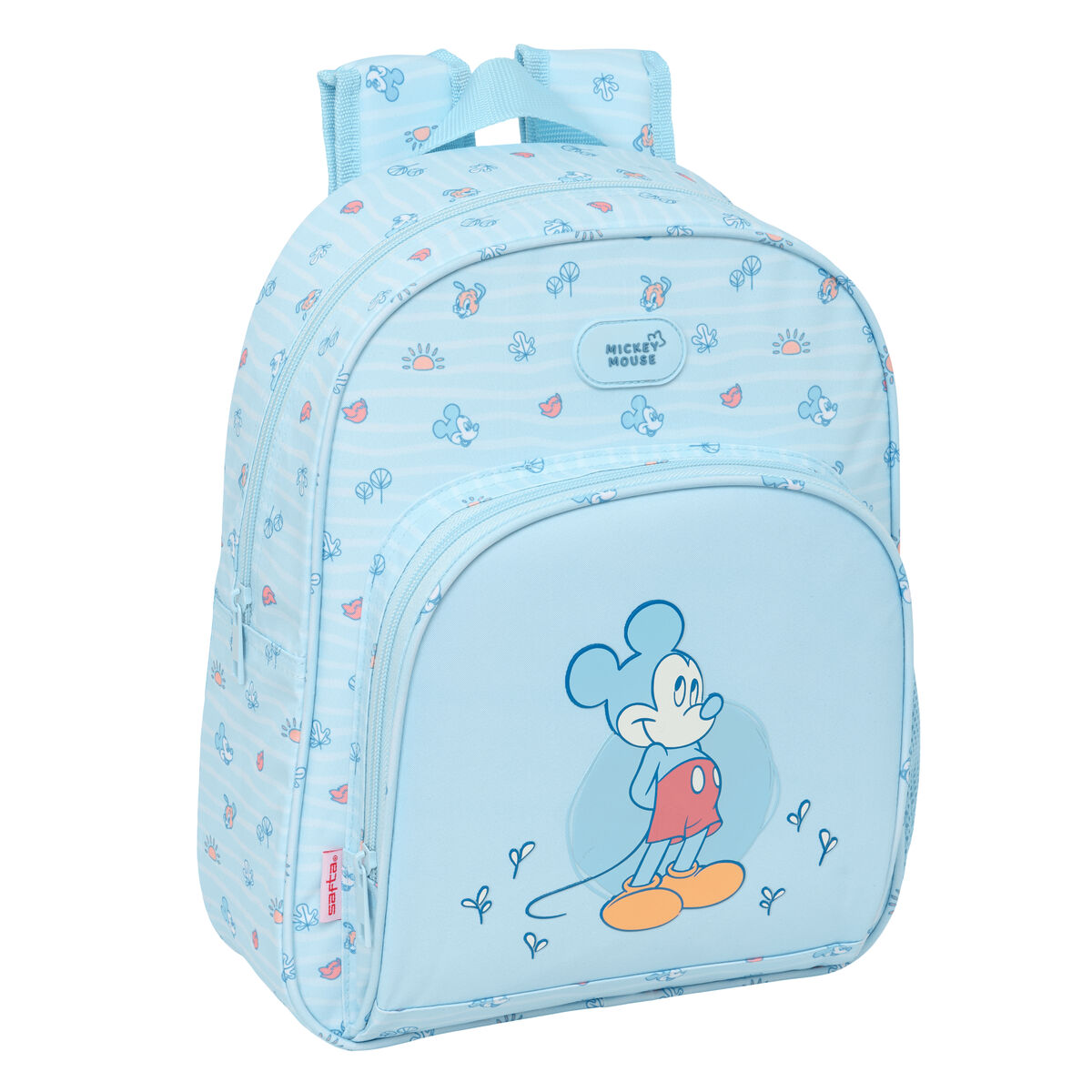 Zaino per Bambini Mickey Mouse Clubhouse Baby Azzurro Chiaro 28 x 34 x 10 cm