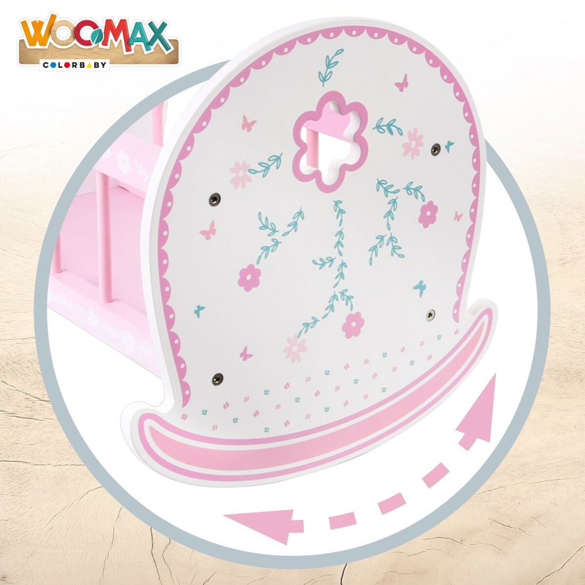 Culla per Bambole Woomax 2 Unità 47 x 35 x 35 cm - Image 3