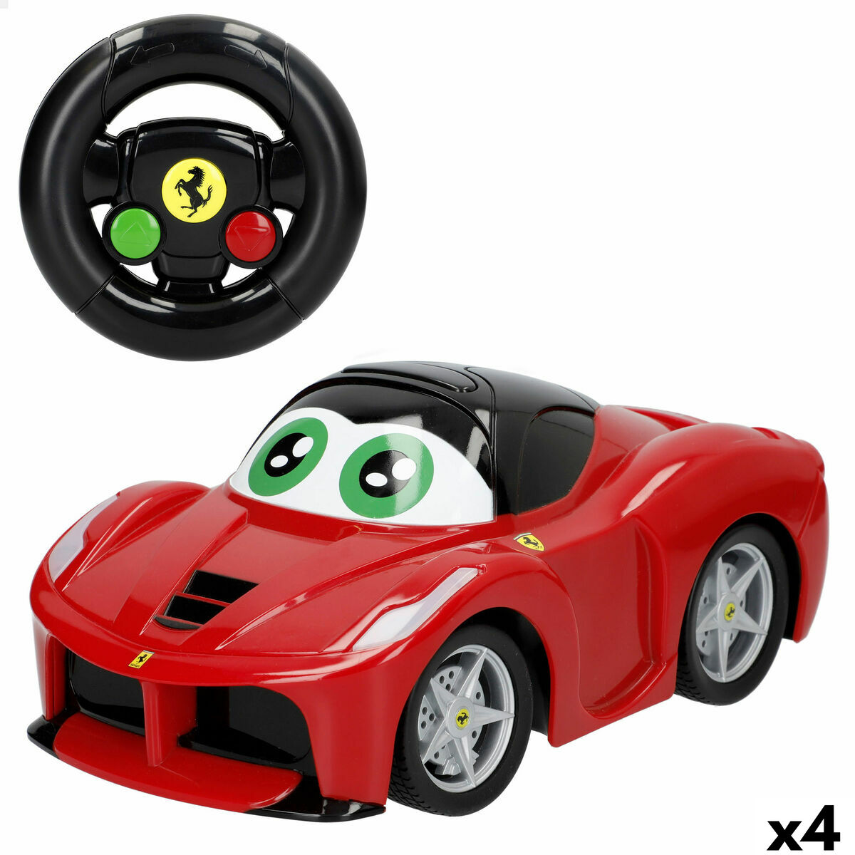 Macchinina Radiocomandata Ferrari 21 x 10 x 11 cm (4 Unità)