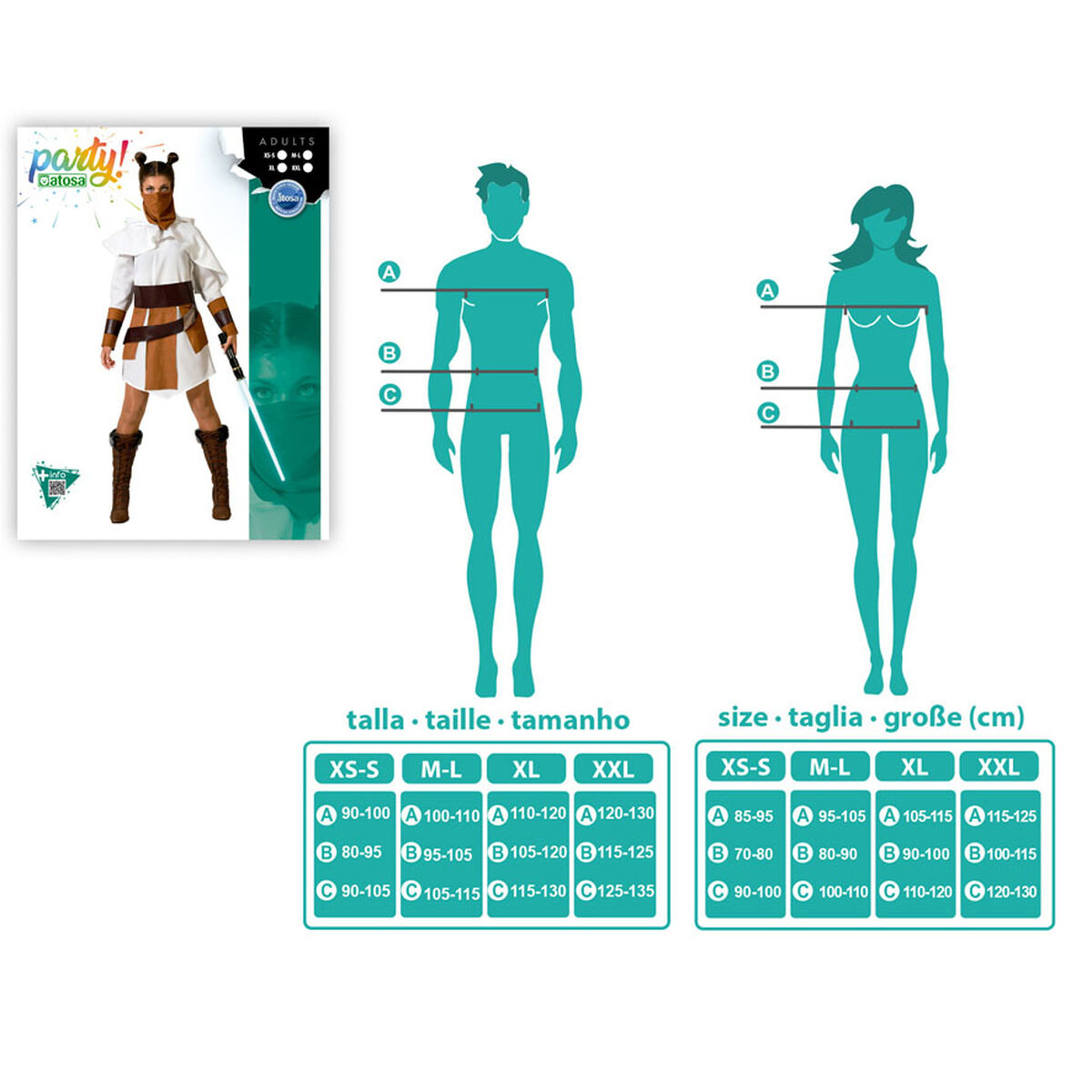 Costume per Adulti Bianco XS/S - Image 4