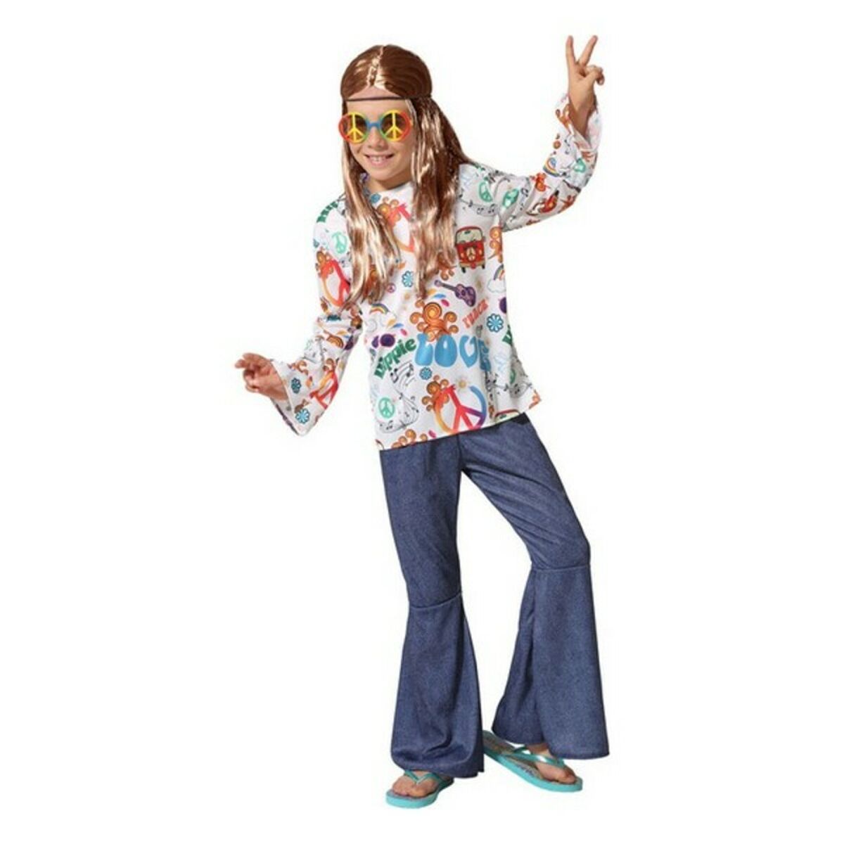 Costume per Bambini Hippie Taglia:10-12 Anni