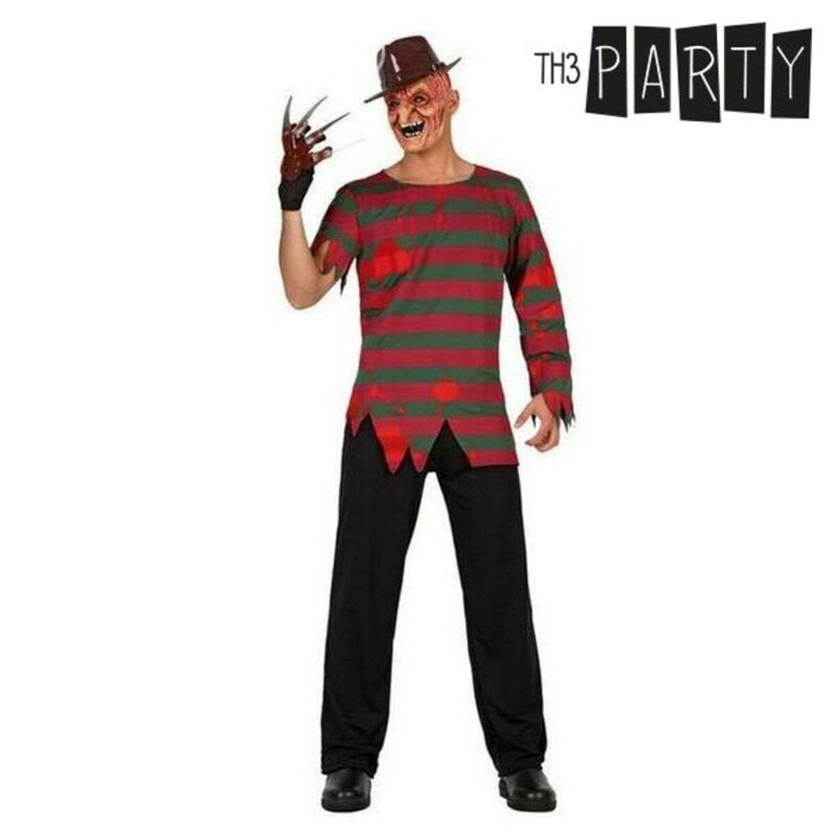 Costume per Adulti Th3 Party Multicolore Assassino (2 Pezzi) Taglia:XS/S