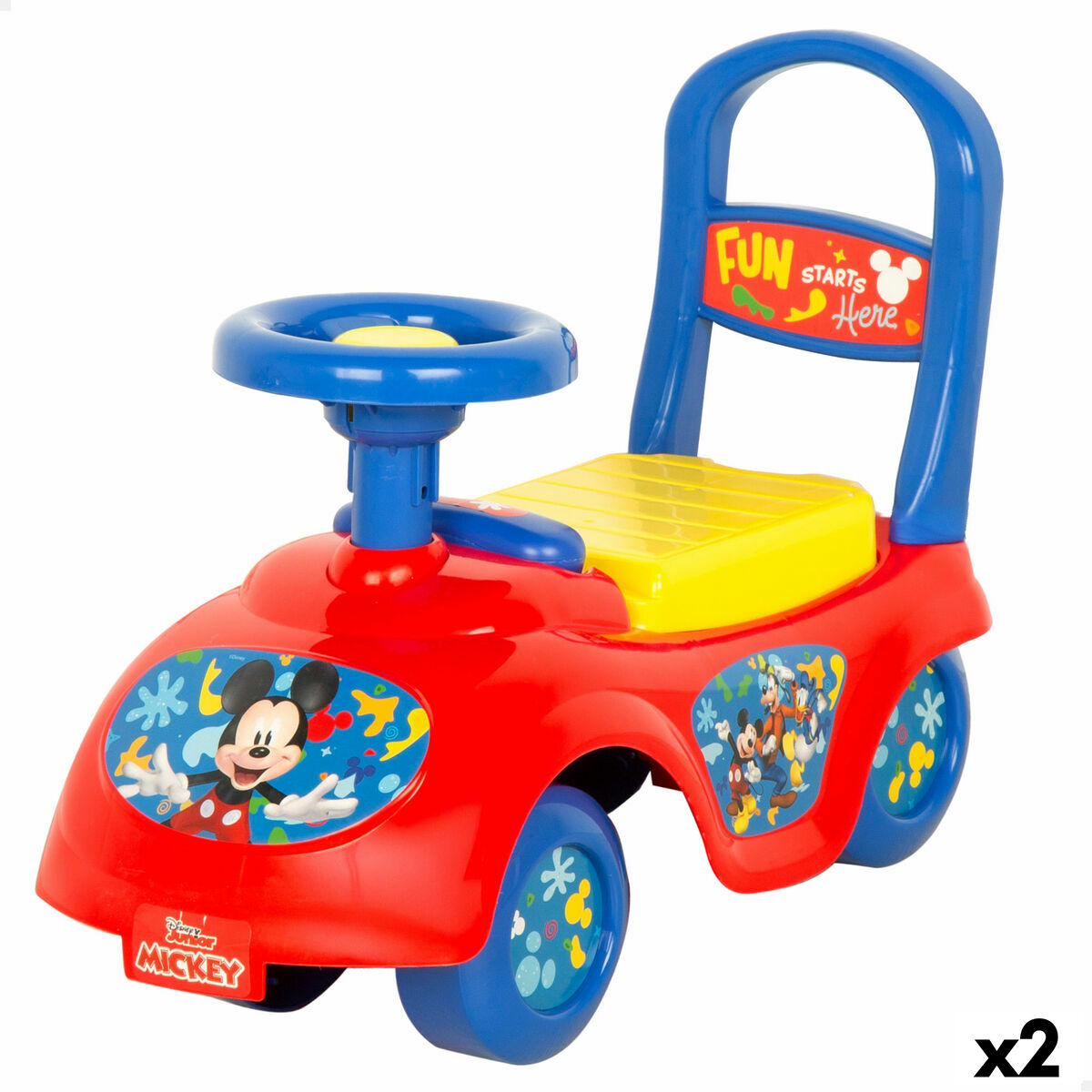 Girello Mickey Mouse 43 x 37 x 21 cm (2 Unità)