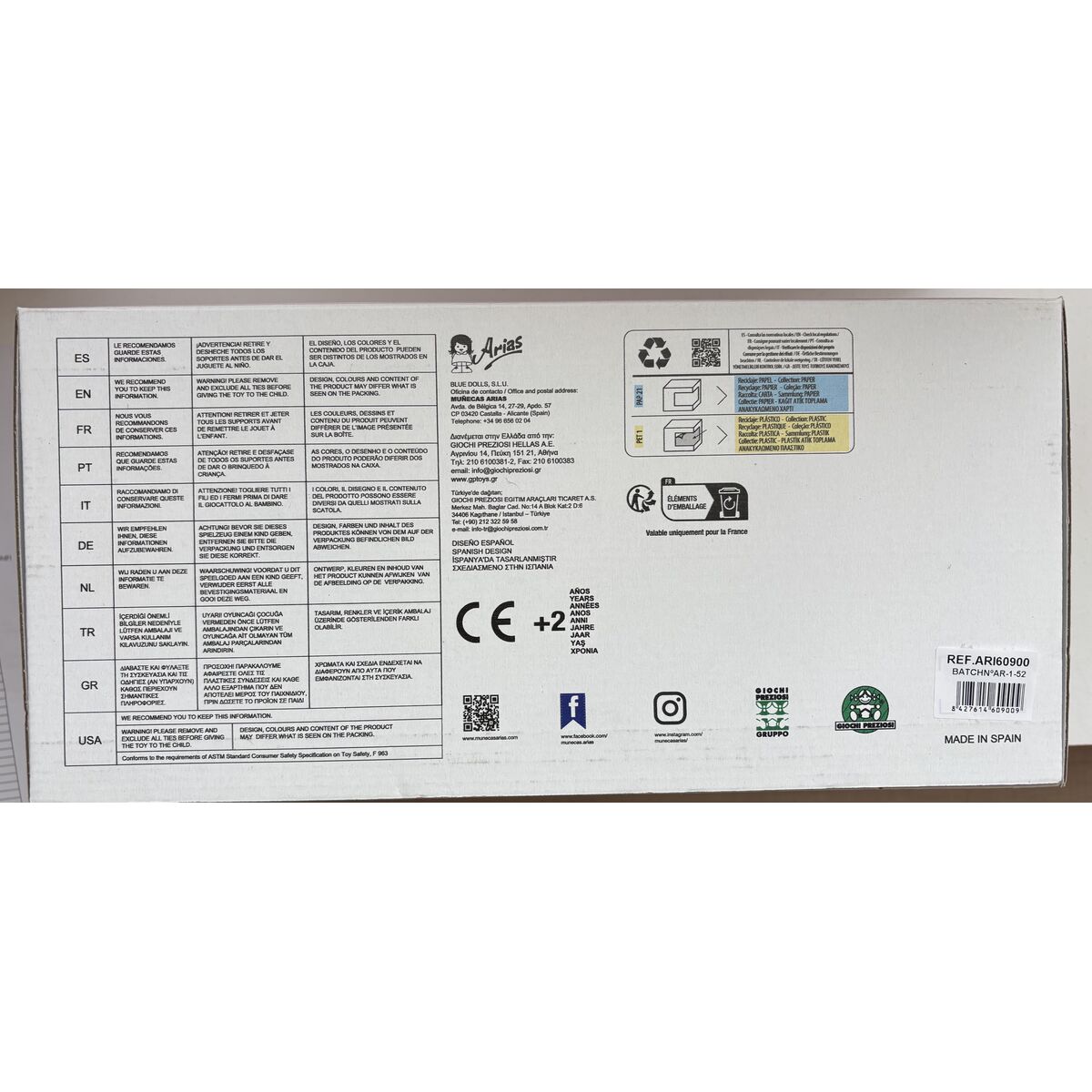 Baby doll Arias Elegance 35 cm - Image 4