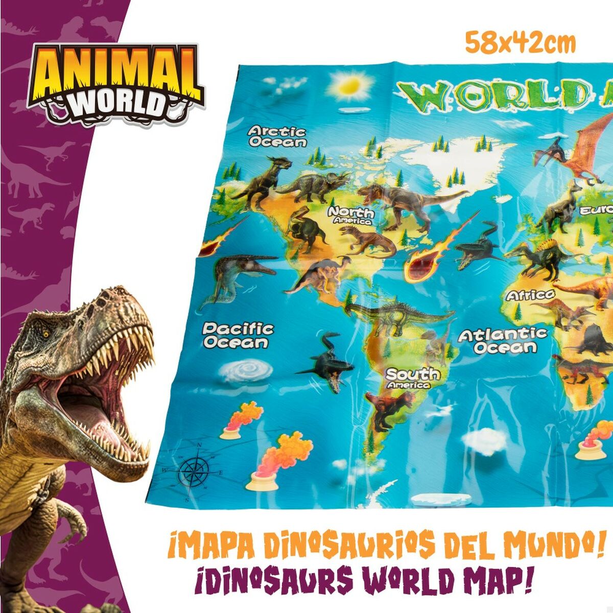 Playset Colorbaby 19 Pezzi 6 Unità 17 x 9 x 6 cm Dinosauri - Image 4