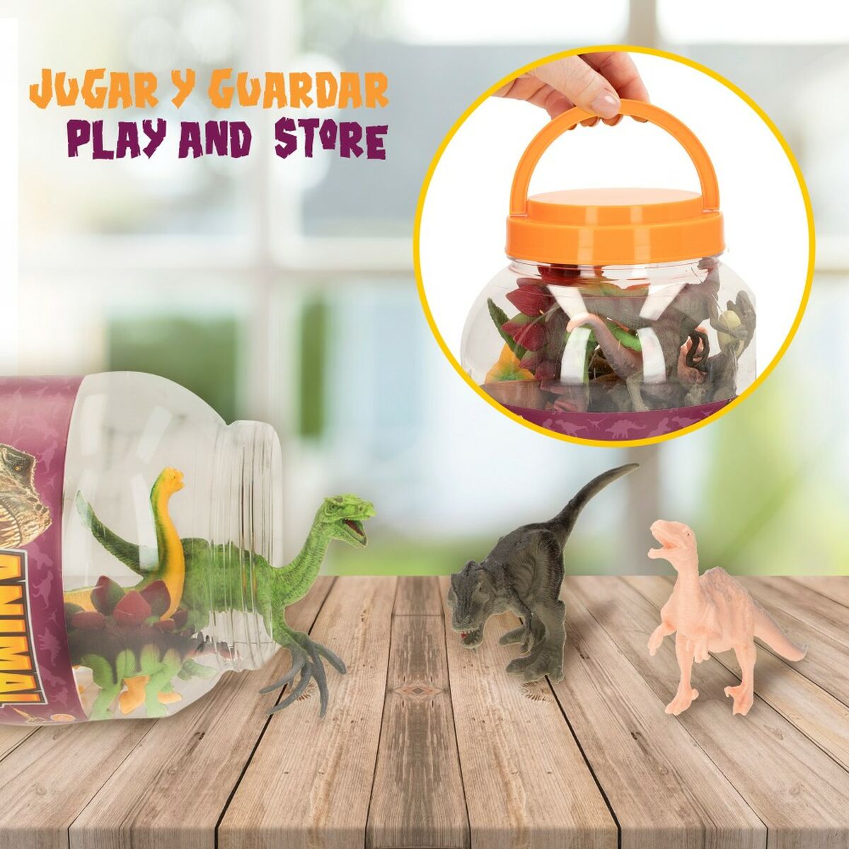 Playset Colorbaby 19 Pezzi 6 Unità 17 x 9 x 6 cm Dinosauri - Image 6
