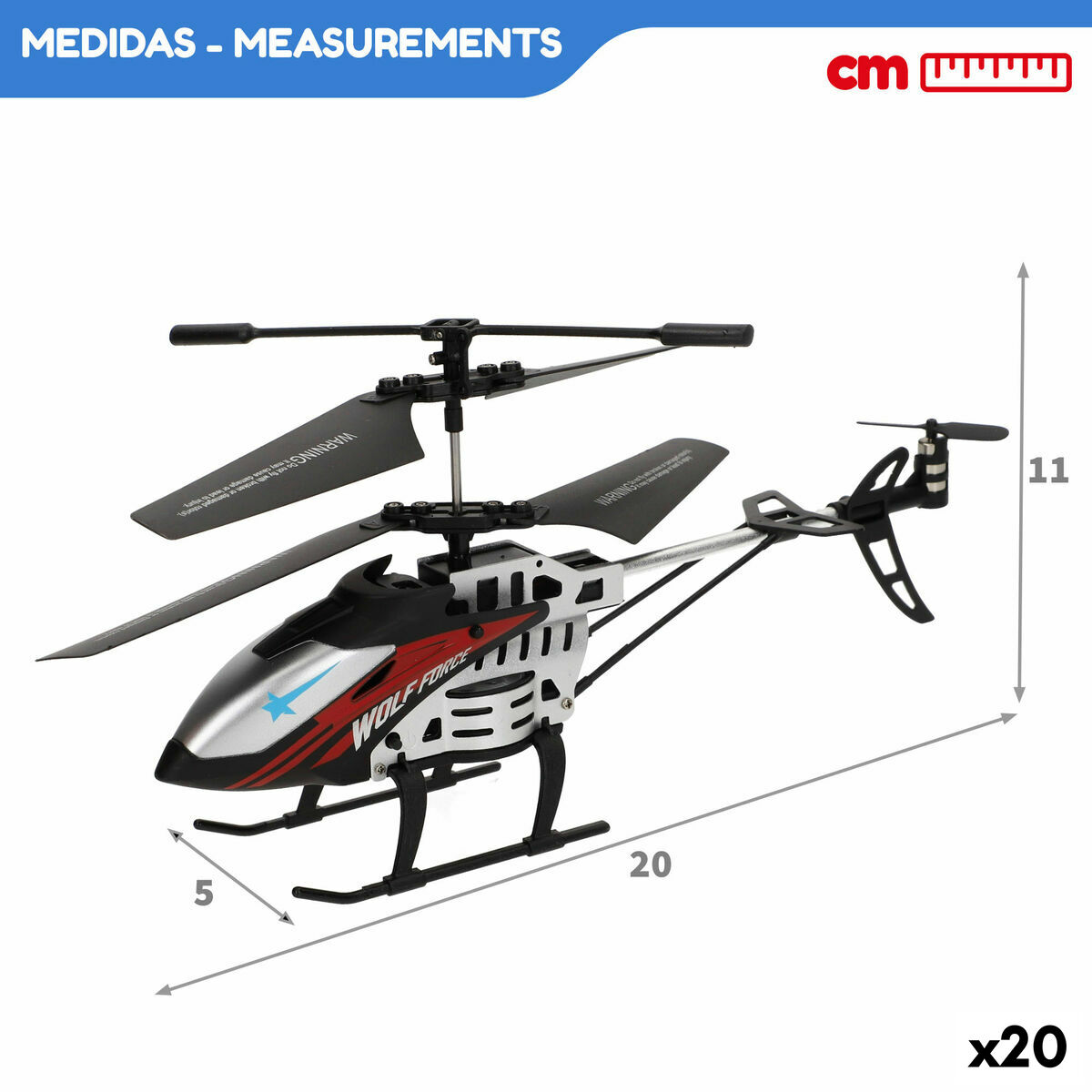 Elicottero Radiocomandato Colorbaby (2 Unità) - Image 4