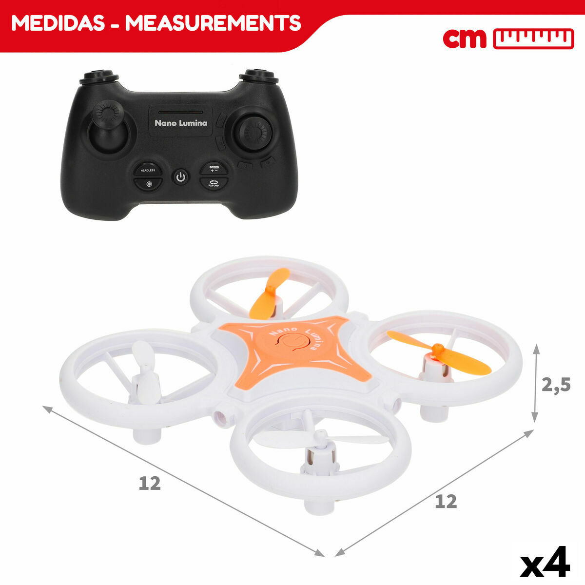 Elicottero Radiocomandato Colorbaby (4 Unità) - Image 4