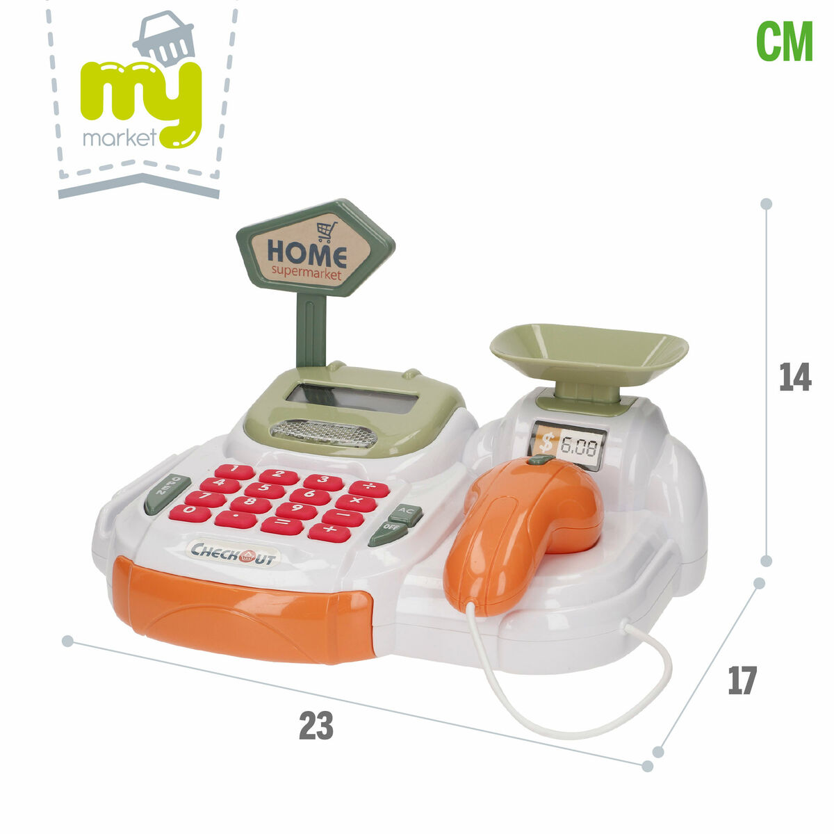 Registratore di Cassa a Giocattolo 23 x 14 x 17 cm 4 Unità - Image 5