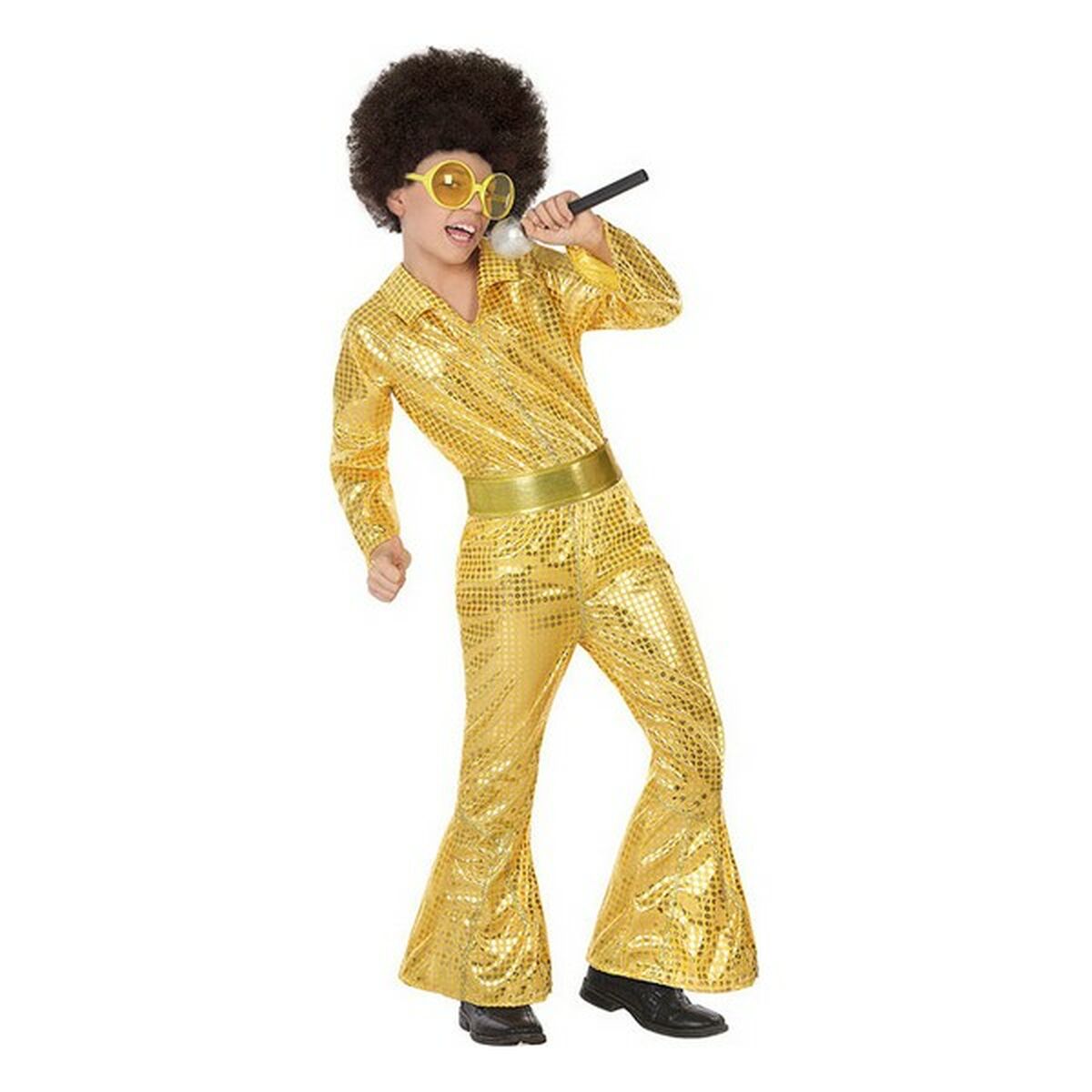 Costume per Bambini Disco Dorato (2 Pezzi) (2 pcs) Taglia:5-6 Anni - Image 6