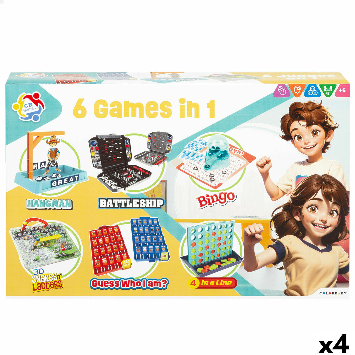 Gioco da Tavolo CB Games (4 Unità)
