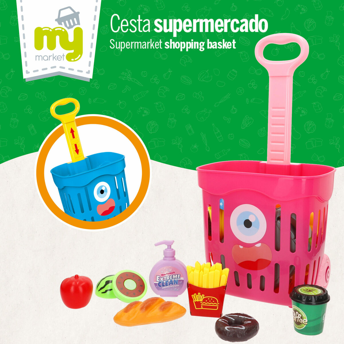 Set di Alimenti giocattolo 22 x 43 x 16 cm 51 Pezzi 6 Unità - Image 3