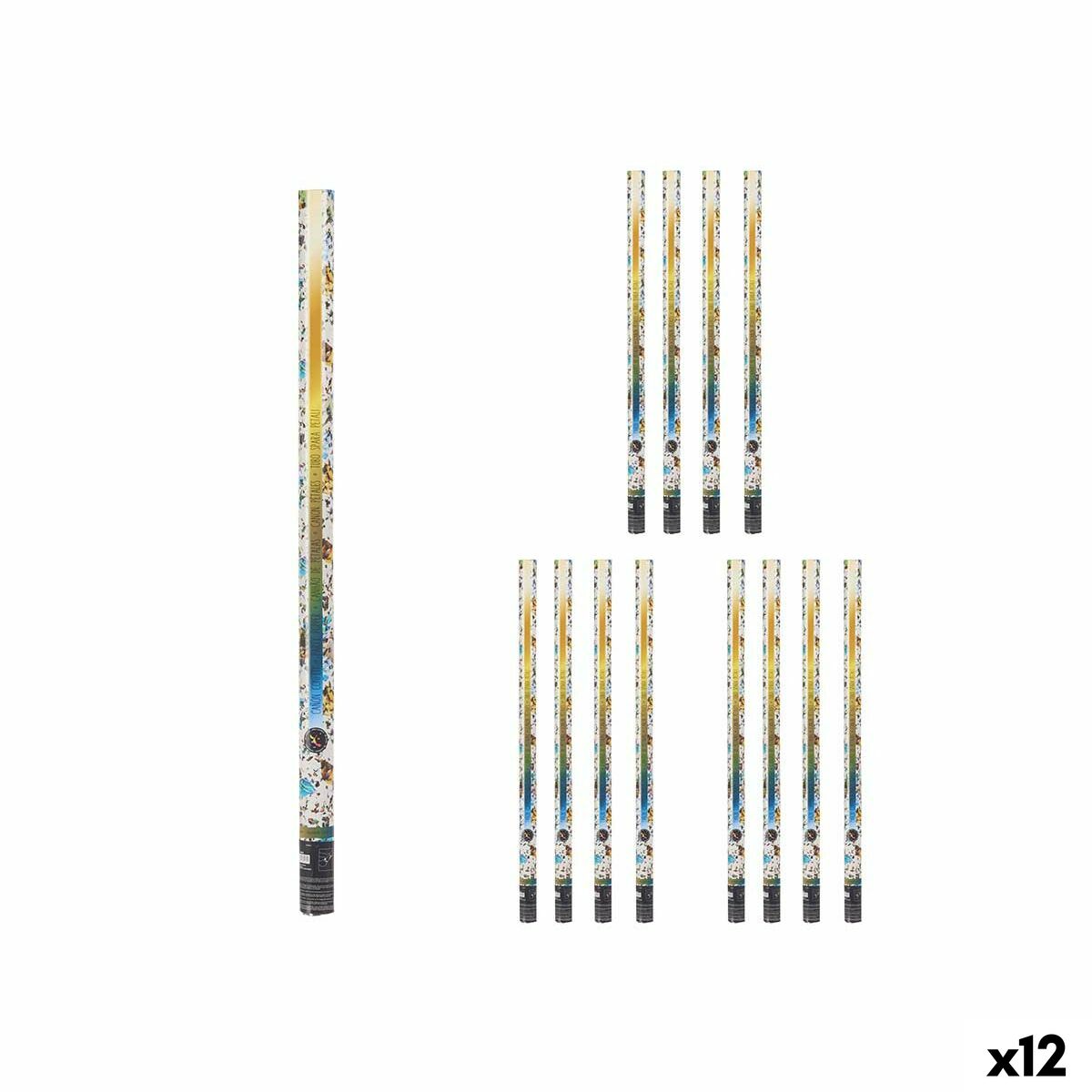 Cannone di coriandoli Multicolore Carta Cartone Plastica 5 x 98,5 x 5 cm (12 Unità)