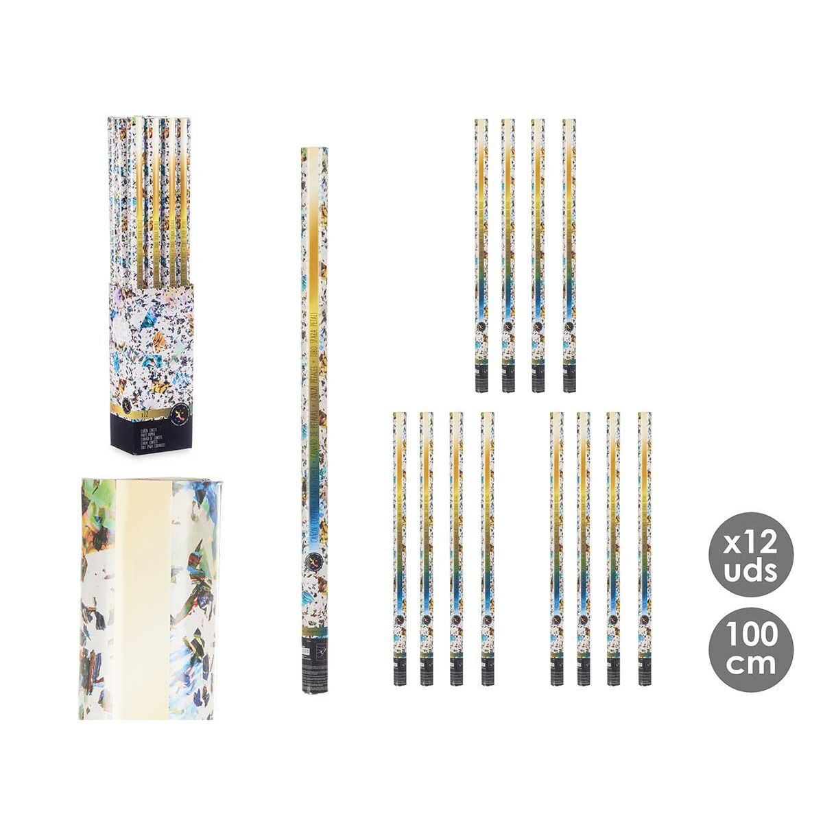 Cannone di coriandoli Multicolore Carta Cartone Plastica 5 x 98,5 x 5 cm (12 Unità) - Image 3