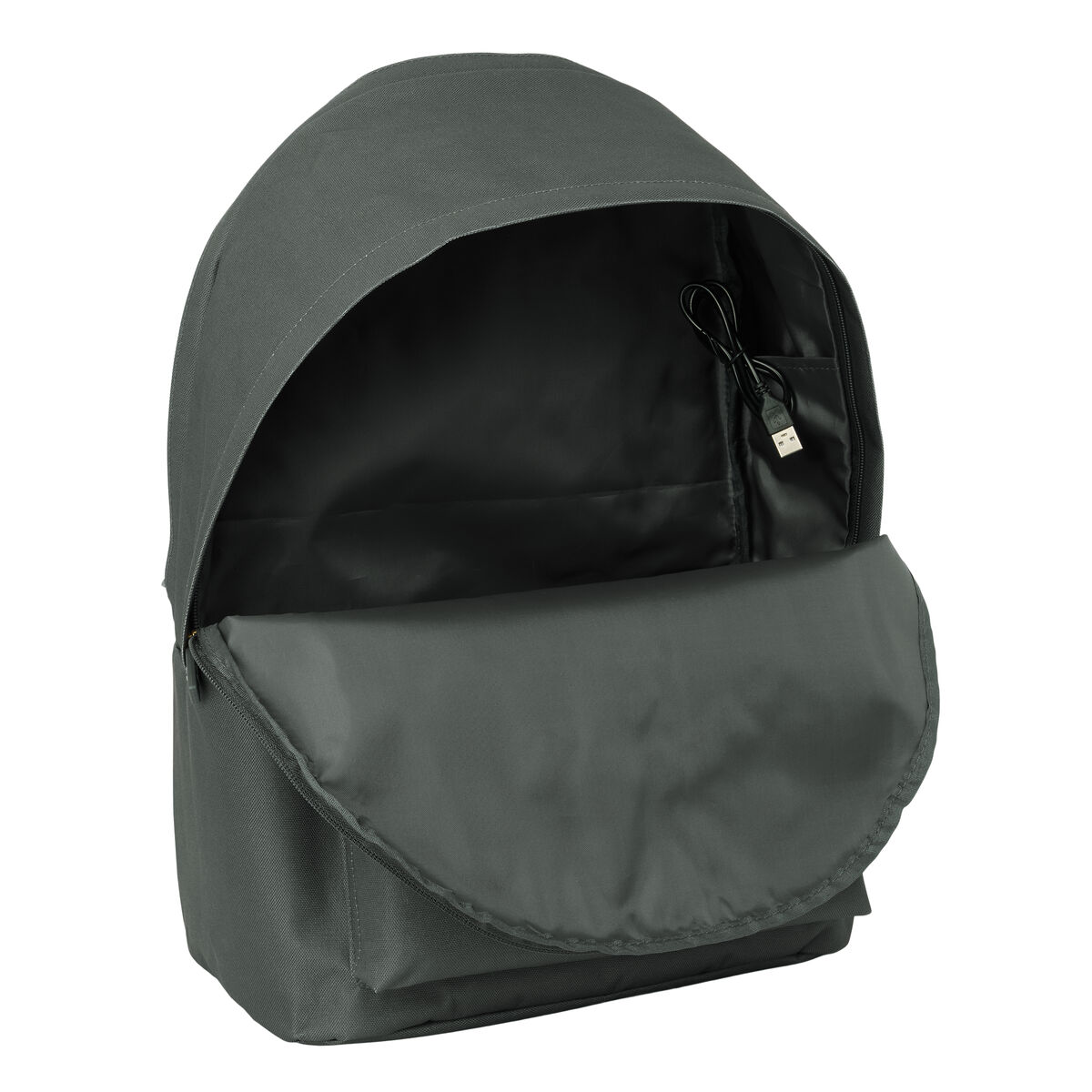 Zaino per Portatile Harper & Neyer +usb harper & neyer Grigio 31 x 44 x 18 cm - Image 5