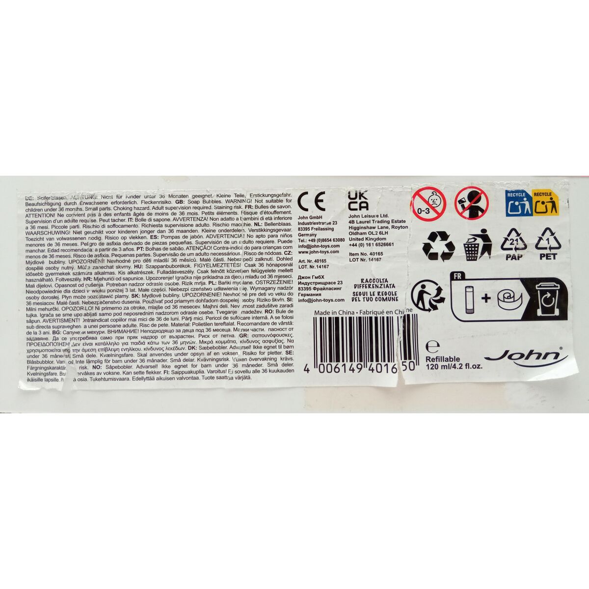 Bolle di Sapone Disney 40 x 3 cm - Image 3