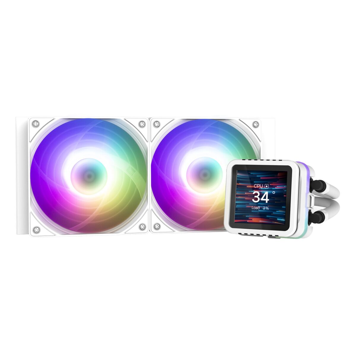 Ventola da Case Zalman ALPHA2 DS A24 WHITE Ø 12 cm (1 Unità)