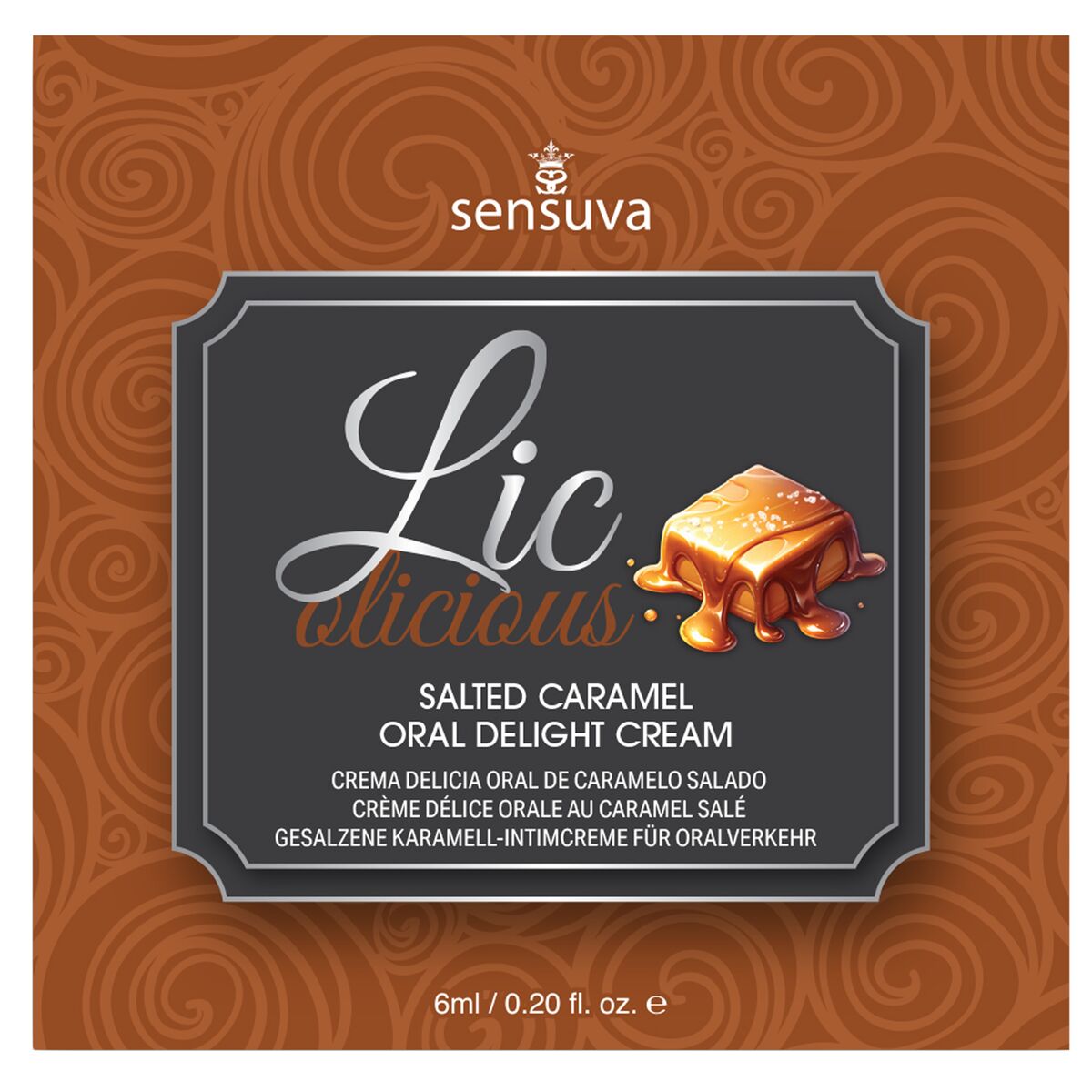 Lubrificante Aromatizzato Sensuva Caramello 6 ml 1 Pezzi