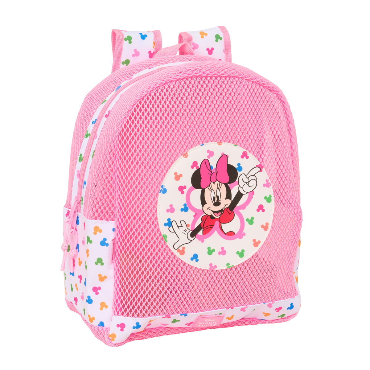 Zaino da spiaggia Minnie Mouse Multicolore Rosa 30,5 x 24 x 18 cm Per bambini