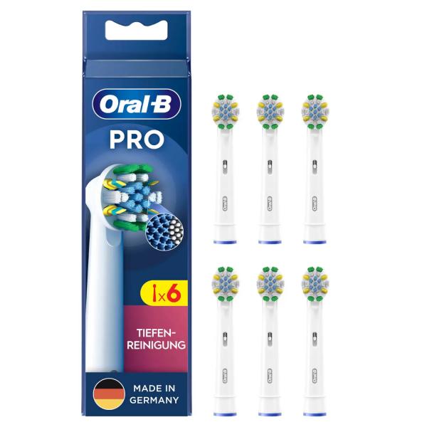 Testina di Ricambio Oral-B Pro Bianco 6 Unità
