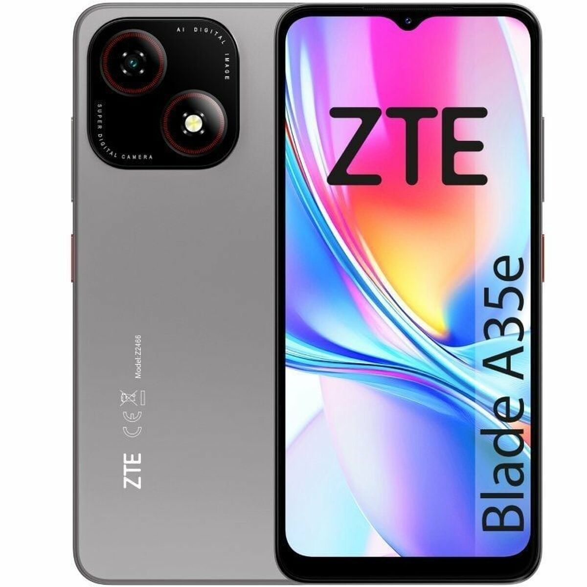 Smartphone ZTE Blade A35E Octa Core 2 GB RAM 32 GB Grigio