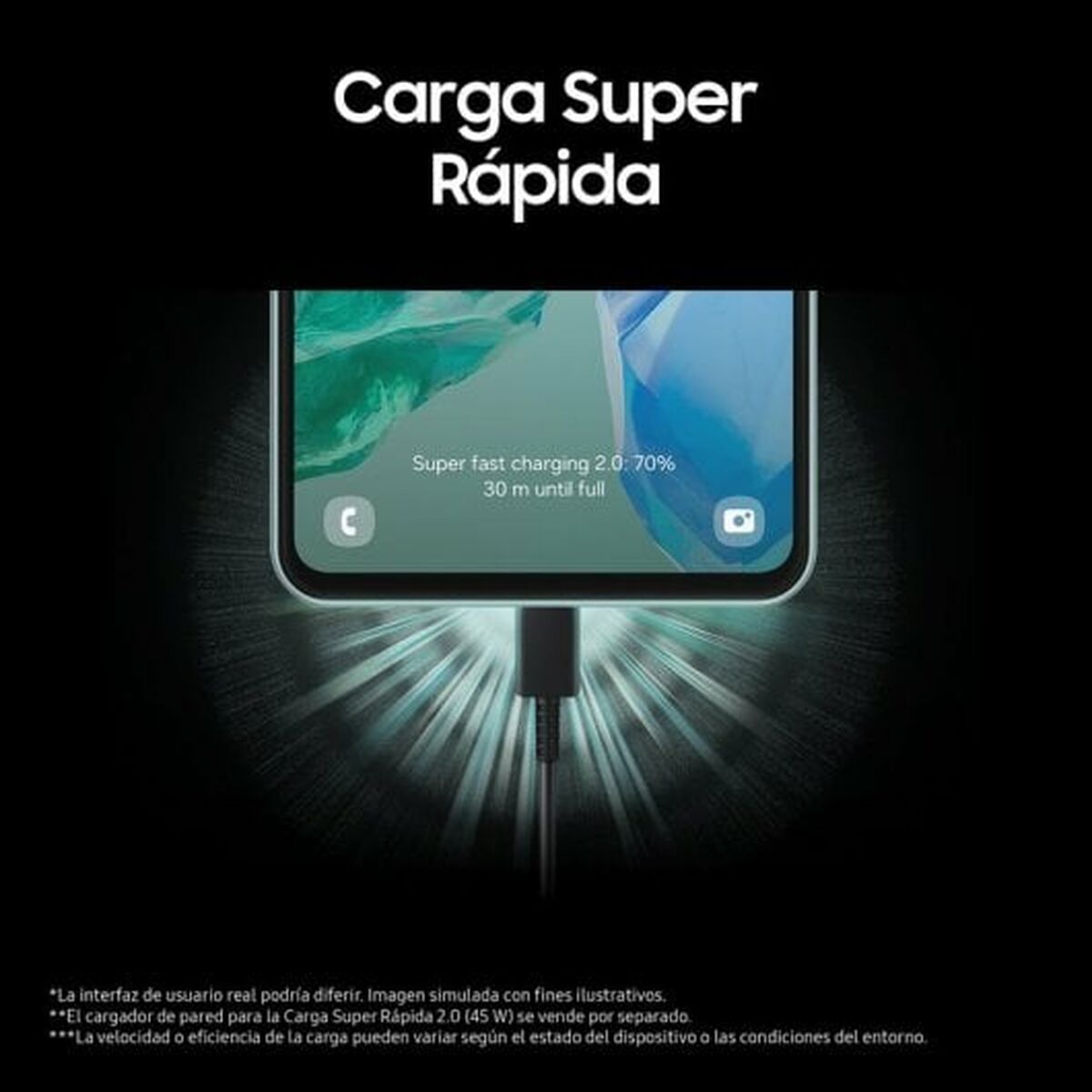 Smartphone Samsung Galaxy M55 5G Octa Core 8 GB RAM 256 GB Nero - Image 6