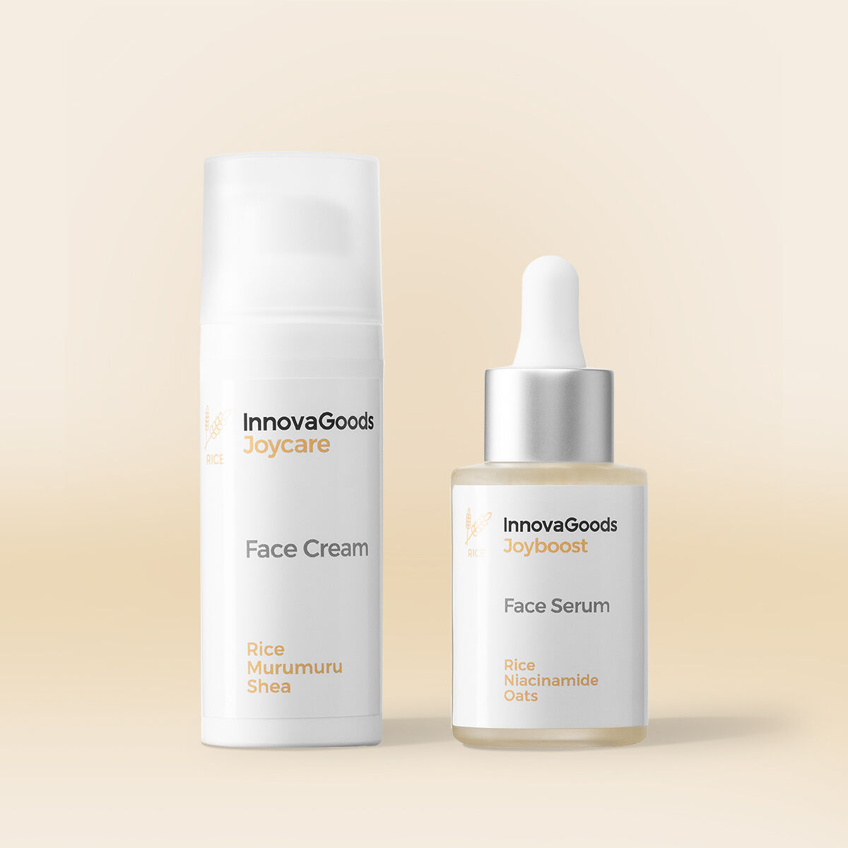 Kit Due Prodotti Idratazione Viso Rice InnovaGoods