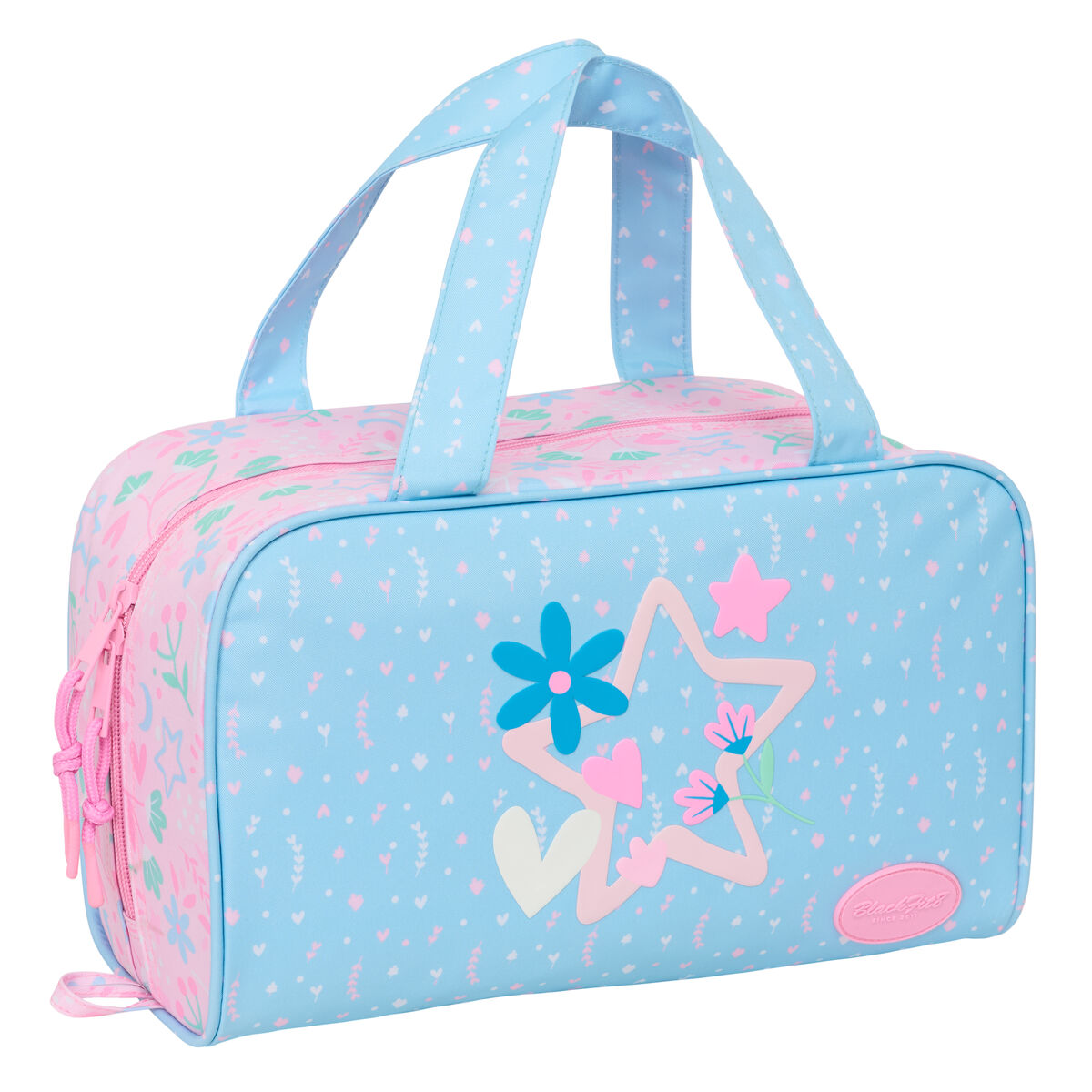 Necessaire da Viaggio BlackFit8 Smile Rosa Azzurro Chiaro 31 x 14 x 19 cm