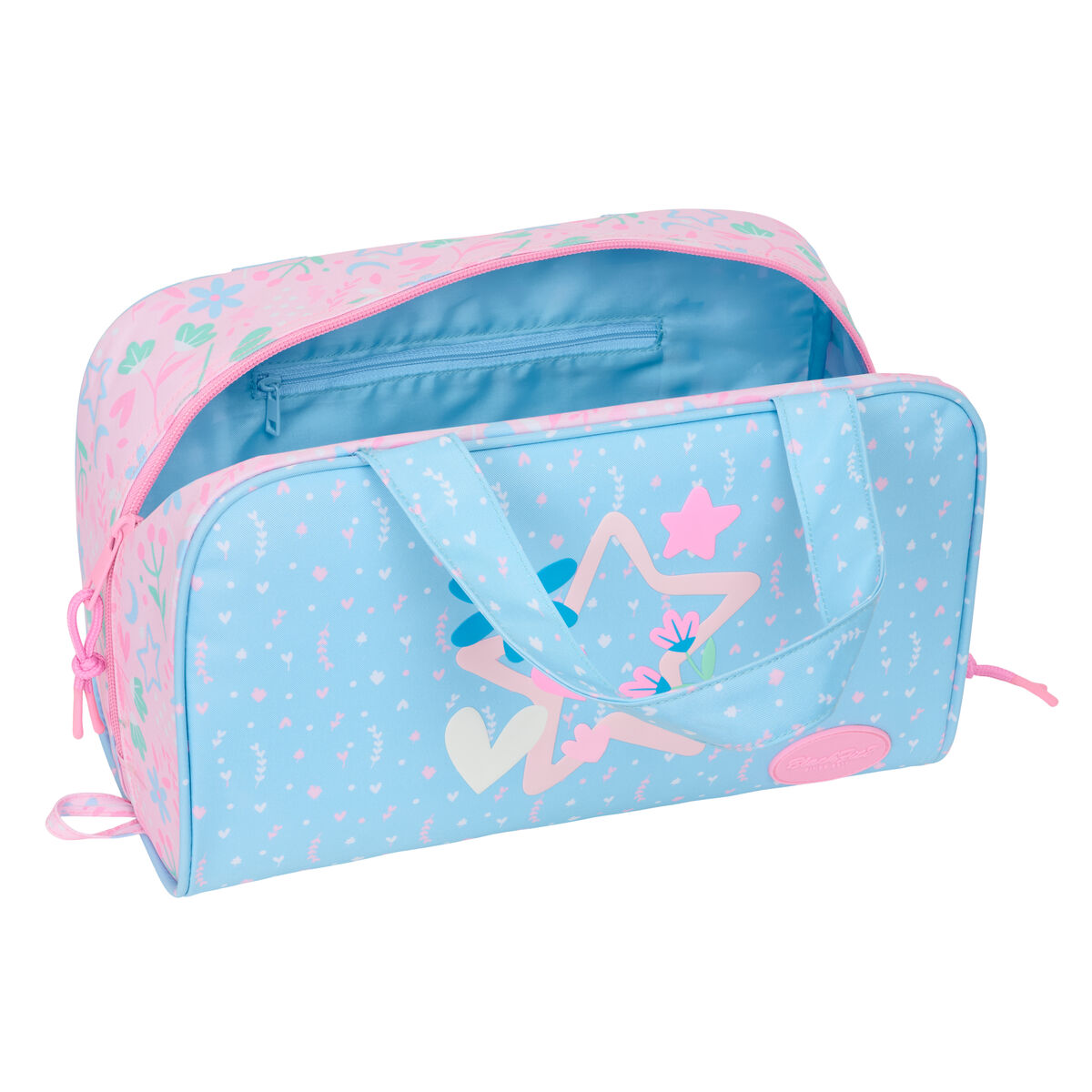 Necessaire da Viaggio BlackFit8 Smile Rosa Azzurro Chiaro 31 x 14 x 19 cm - Image 3