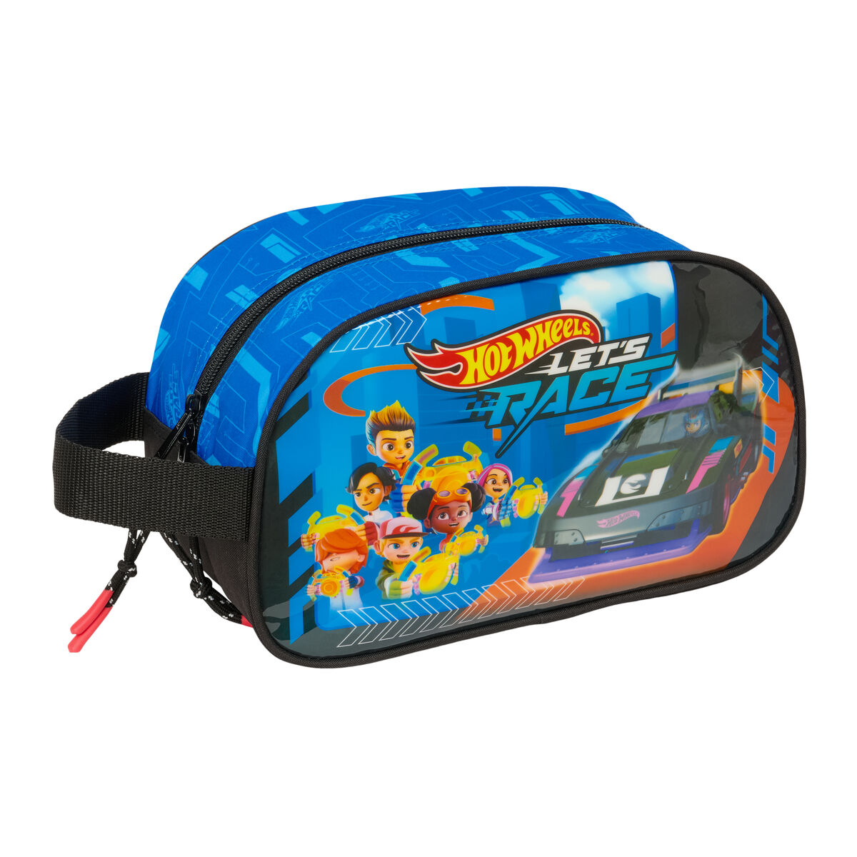 Necessaire da Viaggio Hot Wheels Let's race Azzurro Nero 26 x 15 x 12 cm