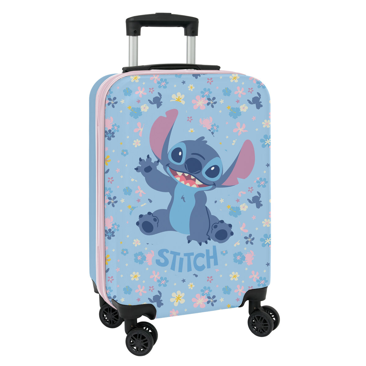 Trolley da Cabina Stitch HAPPY Celeste 20'' 20 L 34,5 x 55 x 20 cm